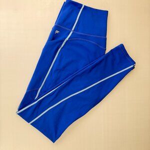 Fabletics PureLuxe Pocket Leggings Blue with contrast seam - Size L